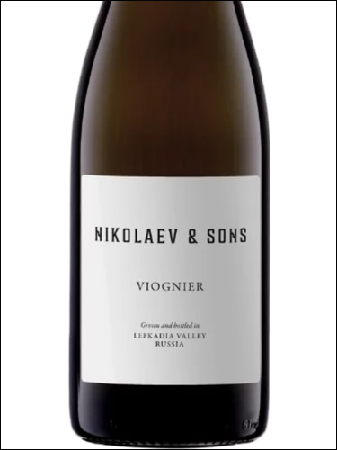 фото Nikolaev & Sons Viognier Николаев и Сыновья Вионье Россия вино белое