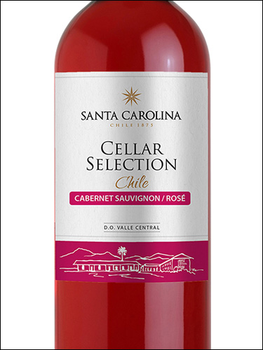 фото Santa Carolina Cellar Selection Cabernet Sauvignon Rose Санта Каролина Селлар Селекшн Каберне Совиньон Розе Чили вино розовое
