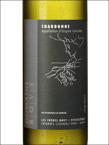 фото Domaine Bovy Chardonne AOC Домен Бови Шардон Швейцария вино белое