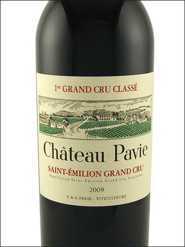 фото Chateau Pavie 1er Grand Cru Classe "A" Saint-Emilion Grand Cru AOC Шато Пави Сент-Эмильон Гран Крю Франция вино красное