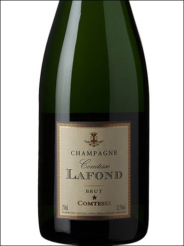 фото Champagne Comtesse Lafond Brut Шампанское Комтесс Лафон Брют Франция вино белое