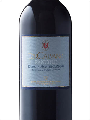 фото TorCalvano Pancole Rosso di Montepulciano DOC ТорКальвано Панколе Россо ди Монтепульчано Италия вино красное