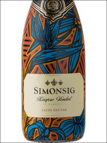 фото Simonsig Kaapse Vonkel Satin Nectar Симонсиг Каапсе Вонкель Сатин Нектар ЮАР вино белое