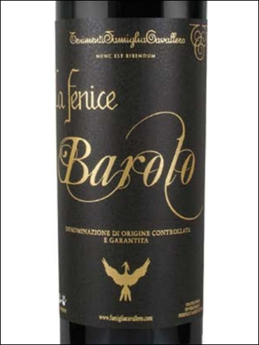 фото La Fenice Barolo DOCG Black Label Ла Фениче Бароло Блэк Лейбл Италия вино красное