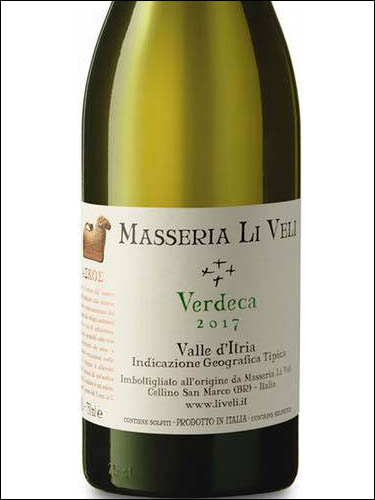фото Masseria Li Veli Askos Verdeca Valle d'Itria IGT Массерия Ли Вели Аскос Вердека Валле д'Итрия Италия вино белое