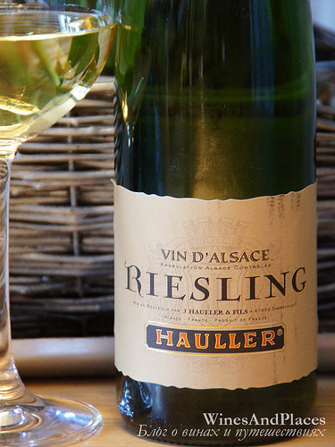 фото Hauller Riesling AOC Alsace Олер Рислинг Эльзас АОС Франция вино белое