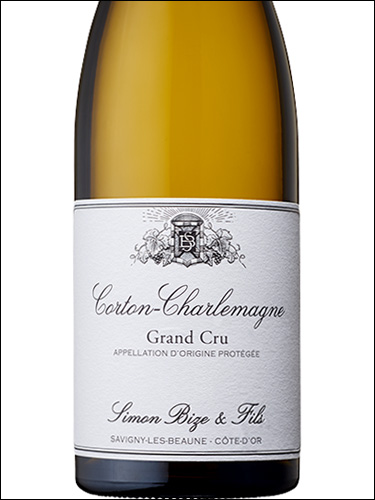 фото Simon Bize & Fils Corton-Charlemagne Grand Cru AOC Симон Биз э Фис Кортон-Шарлемань Гран Крю Франция вино белое