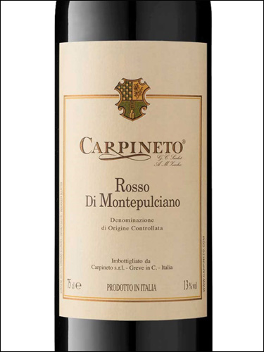 фото Carpineto Rosso di Montepulciano DOC Карпинето Россо ди Монтепульчано Италия вино красное