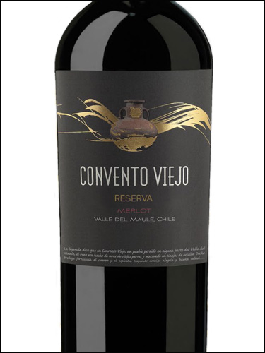 фото Convento Viejo Reserva Merlot Valle del Maule Конвенто Вьехо Резерва Мерло Долина Мауле Чили вино красное