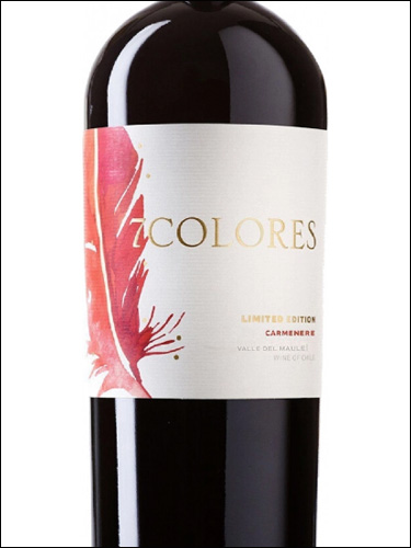 фото 7Colores Limited Edition Carmenere Valle del Maule DO 7Колорес Лимитед Эдишн Карменер Долина Мауле Чили вино красное