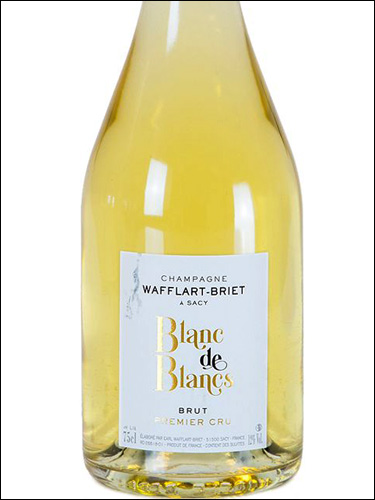 фото Champagne Wafflart-Briet Blanc de Blancs Sacy Premier Cru Brut Шампань Ваффлар-Брие Блан де Блан Саси Премье Крю Брют Франция вино белое