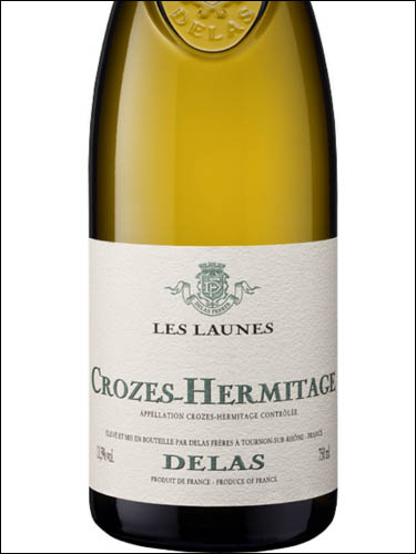 фото Delas Les Launes Crozes-Hermitage Blanc AOC Делас Ле Лон Кроз-Эрмитаж Блан Франция вино белое