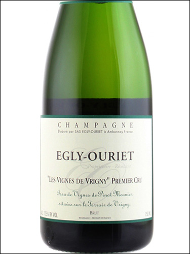фото Champagne Egly Ouriet Les Vignes de Vrigny Premier Cru Brut Шампань Эгли-Урье Ле Винь de Вриньи Премье Крю Брют Франция вино белое