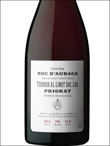 фото вино Terroir Al Limit Roc d’Aubaga Priorat DOQ 