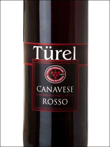 фото Turel Canavese Rosso DOC Тюрель Канавезе Россо Италия вино красное