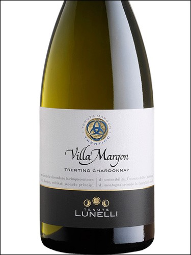 фото Tenute Lunelli Villa Margon Trentino Chardonnay DOC Тенуте Лунелли Вилла Маргон Трентино Шардоне Италия вино белое