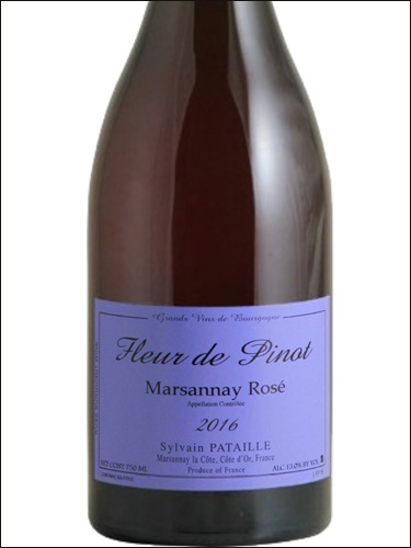 фото Domaine Sylvain Pataille Fleur de Pinot Marsannay Rose AOC Домен Сильвен Патай Флер де Пино Марсане Розе Франция вино розовое