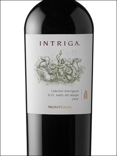 фото Montgras Intriga Cabernet Sauvignon МонтГрас Интрига Каберне Совиньон Чили вино красное