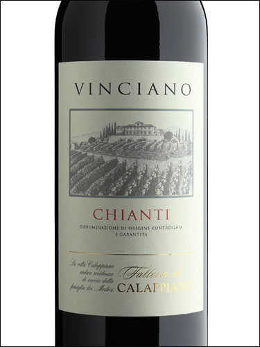 фото Fattoria di Calappiano Vinciano Chianti DOCG Фаттория ди Калаппьяно Винчано Кьянти Италия вино красное