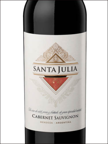 фото Santa Julia Cabernet Sauvignon Mendoza Санта Джулия Каберне Совиньон Мендоса Аргентина вино красное