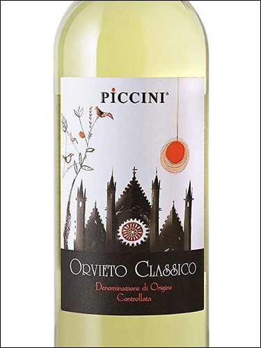 фото Piccini Orvieto Classico DOC Пиччини Орвието Классико Италия вино белое