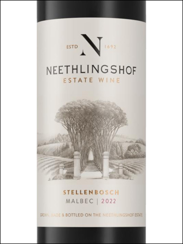 фото Neethlingshof Estate Malbec Нитхлингсхоф Эстейт Мальбек ЮАР вино красное