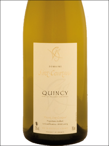 фото Domaine Siret-Courtaud Cuvee tradition Quincy AOC Домен Сире-Курто Кюве традисьон  Кенси Франция вино белое