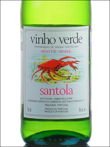 фото Messias Santola Vinho Verde DOC Мессиас Сантола Виньо Верде ДОК Португалия вино белое