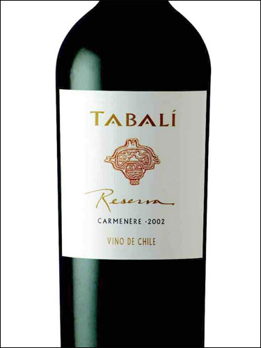 фото Tabali Reserva Carmenere Сachapoal Valley DO Табали Резерва Карменер Долина Качапоаль Чили вино красное