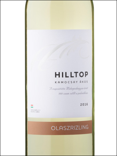 фото Hilltop Neszmely Olaszrizling Szaraz Хиллтоп Несмей Оласризлинг Сараз Венгрия вино белое