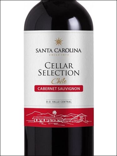 фото Santa Carolina Cellar Selection Cabernet Sauvignon Санта Каролина Селлар Селекшн Каберне Совиньон Чили вино красное