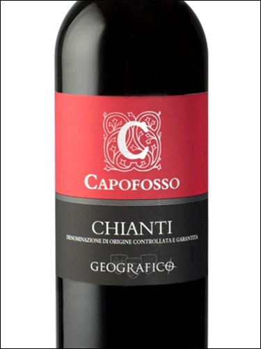 фото Geografico Capofosso Chianti DOCG Джеографико Капофоссо Кьянти Италия вино красное