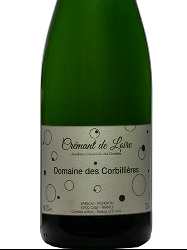 фото Domaine des Corbillieres Cremant de Loire blanc AOC Домен де Корбильер Креман де Луар блан Франция вино белое