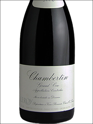 фото Domaine Leroy Chambertin Grand Cru AOC Домен Леруа Шамбертен Гран Крю Франция вино красное