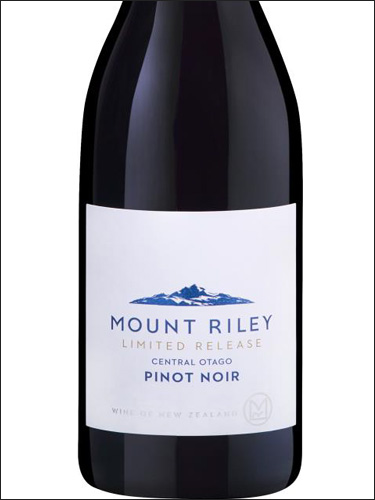 фото Mount Riley Pinot Noir Waitaki Valley Central Otago Маунт Райли Пино Нуар Долина Вайтаки Центральное Отаго Новая Зеландия вино красное