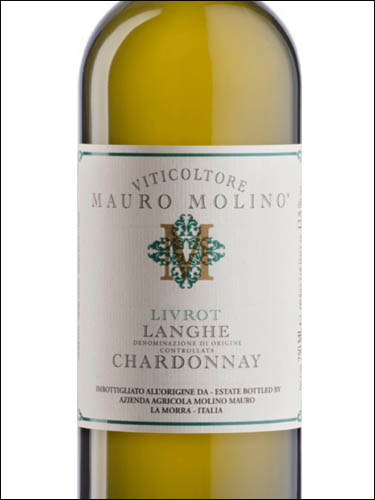 фото Mauro Molino Livrot Langhe Chardonnay DOC Мауро Молино Ливрот Ланге Шардоне Италия вино белое