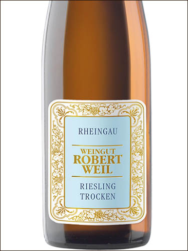 фото Weingut Robert Weil Riesling Trocken Rheingau Вайнгут Роберт Вайль Рислинг Трокен Рейнгау Германия вино белое
