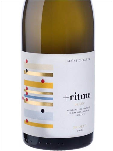 фото вино Celler Acustic + Ritme Blanc Priorat DOQ 