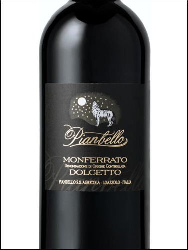 фото Pianbello Monferrato Dolcetto DOC Пианбелло Монферрато Дольчетто Италия вино красное
