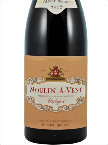 фото Albert Bichot Rochegres Moulin-a-Vent AOC Альбер Бишо Рошегр Мулен-а-Ван Франция вино красное
