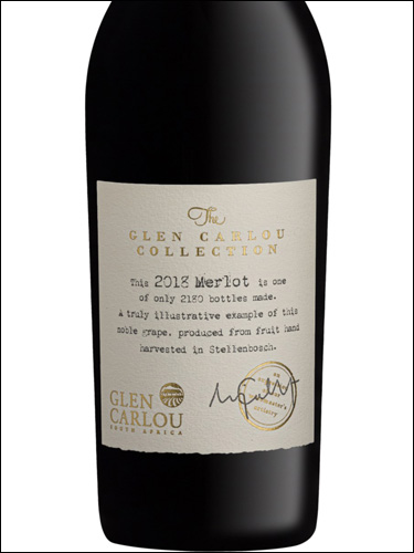 фото Glen Carlou Collection Merlot Глен Карлоу Коллекшн Мерло ЮАР вино красное