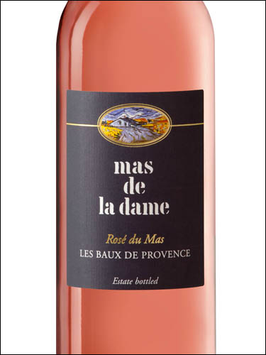 фото Mas de la Dame Rose du Mas Les Baux de Provence AOC Мас де ля Дам Розе дю Мас Ле Бо де Прованс Франция вино розовое