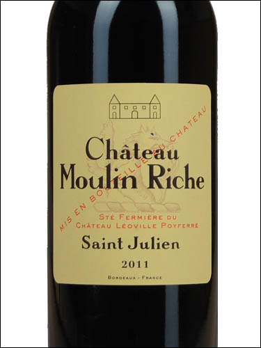 фото Chateau Moulin Riche Saint-Julien AOC Шато Мулен Риш Сент-Жульен Франция вино красное