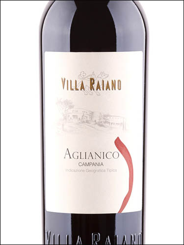 фото Villa Raiano Aglianico Campania IGT Вилла Райано Альянико Кампания ИГТ Италия вино красное