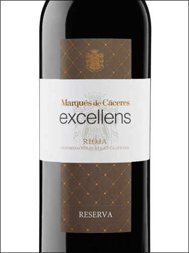 фото вино Marques de Caceres Excellens Reserva Rioja DOCa 