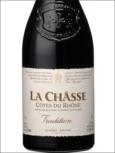 фото Gabriel Meffre La Chasse Tradition Cotes du Rhone АОC Габриэль Мэфр Ля Шас Традисьон Кот дю Рон Франция вино красное