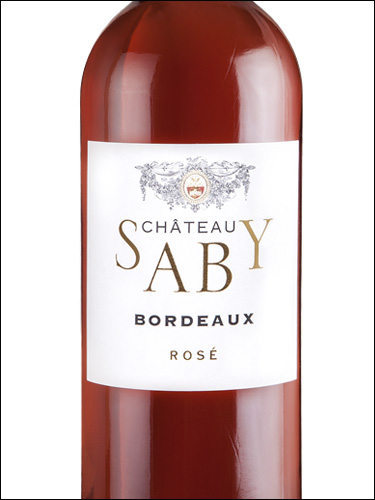 фото Chateau Saby Rose Bordeaux AOP шато Саби Розе Бордо Франция вино розовое