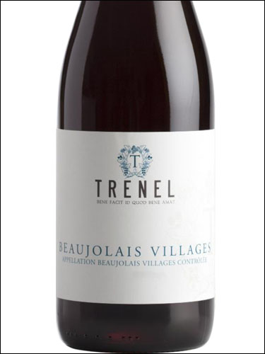 фото Trenel Beaujolais Villages AOC Тренель Божоле Вилляж Франция вино красное