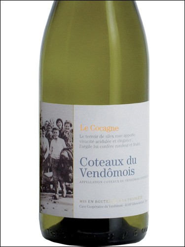 фото Le Cocagne Coteaux du Vendomois AOC Ле Кокань Кото дю Вандомуа Франция вино белое