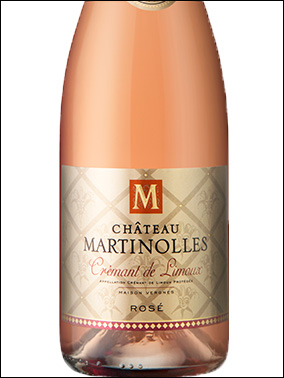 фото Chateau Martinolles Cremant de Limoux Rose AOP Шато Мартиноль Креман де Лиму Розе Франция вино розовое